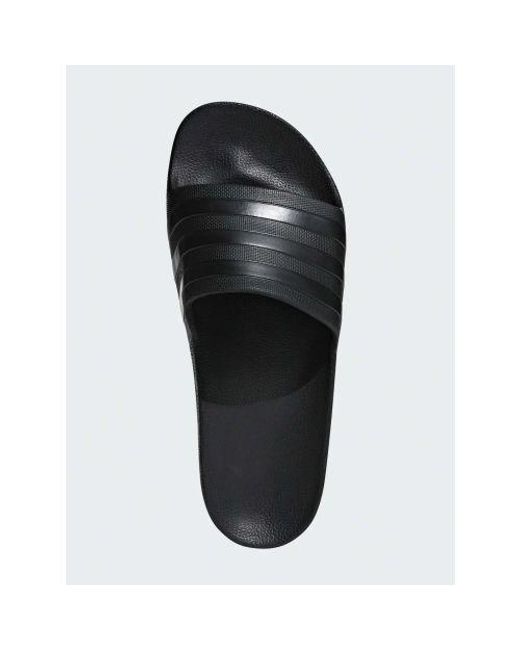 Adidas Black Core Adilette Aqua Slide for men