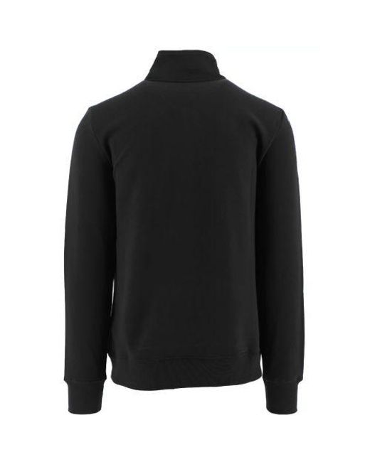 Paul Smith Black Zebra Half Zip Sweatshirt for men