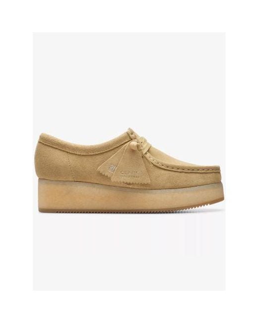 Clarks Natural Maple Suede Wallacraft Bee Shoe