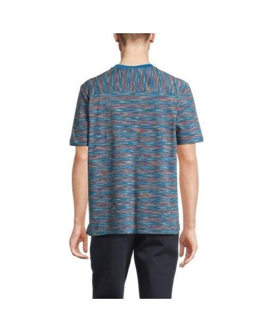 Paul Smith Blue Space Dye T-Shirt for men