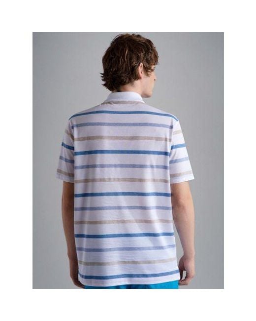 Paul & Shark Blue Cobalt Light Knitted Cotton Polo Shirt for men