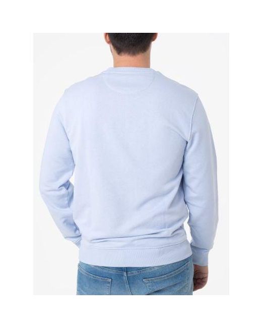 Guess Blue Astral Pale Multicolour Logo Sweatshirt for men