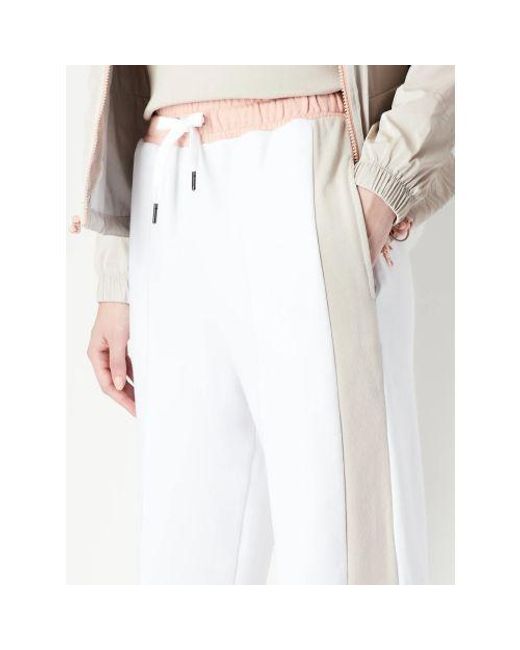 Armani Exchange White Optic Branded Trousers