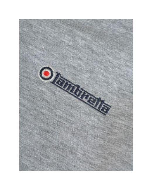 Lambretta Gray Dark Full Zip Hoodie for men