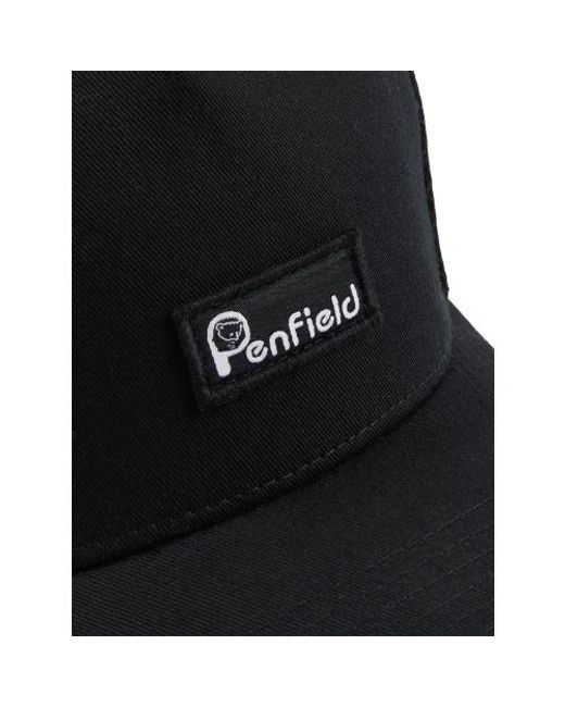 Penfield Black Trucker Cap for men