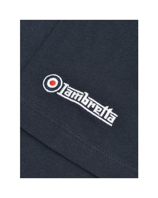Lambretta Blue Brand Logo T-Shirt for men