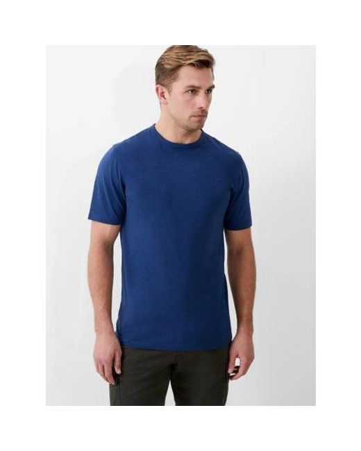 French Connection Blue Melange Stretch T-Shirt for men