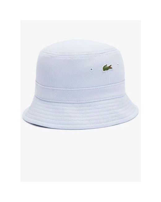 Lacoste White Phoenix Organic Cotton Bucket Hat for men