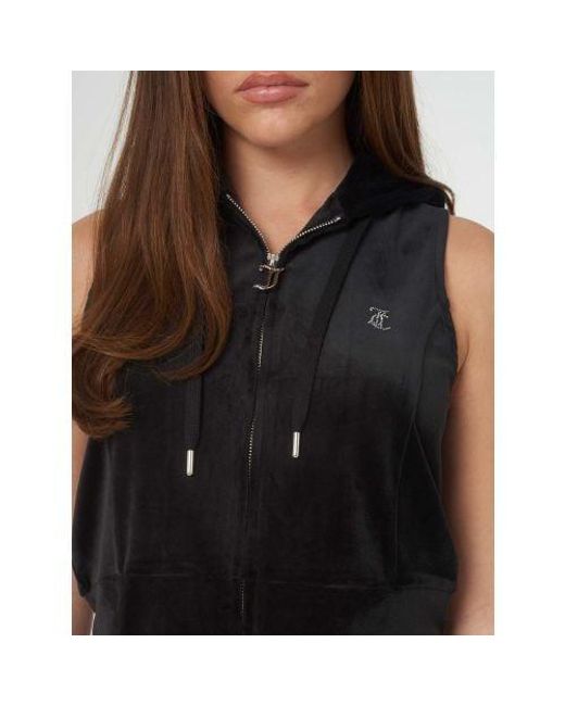 Juicy Couture Black Gilly Velour Gilet