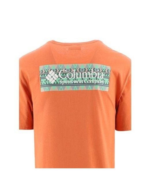 Columbia Orange Desert North Cascades T-Shirt for men