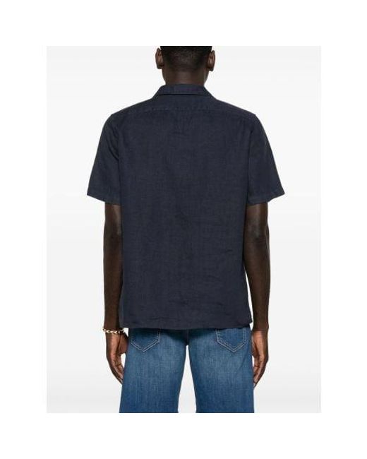 Paul Smith Blue Very Dark Short Sleeve Casual Fit Shirt for men
