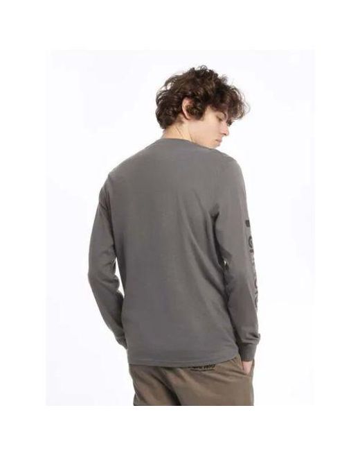 Penfield Gray Castlerock Graphic Long Sleeve T-Shirt for men
