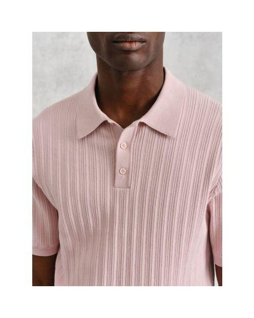 Wax London Pink Naples Polo Shirt for men