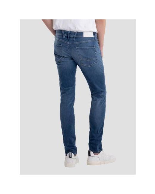 Replay Blue Medium Anbass Jeans for men