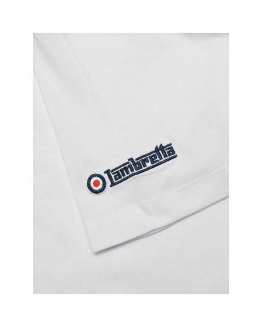 Lambretta White Target T-Shirt for men