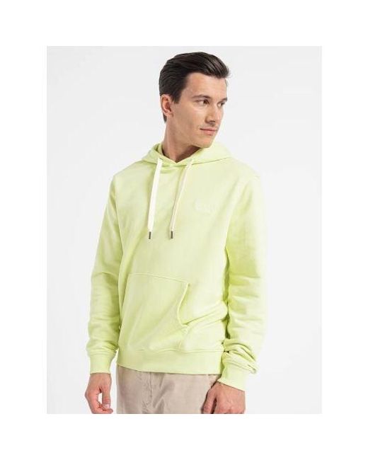 Guess Yellow Vintage Lime Christian Hoodie for men