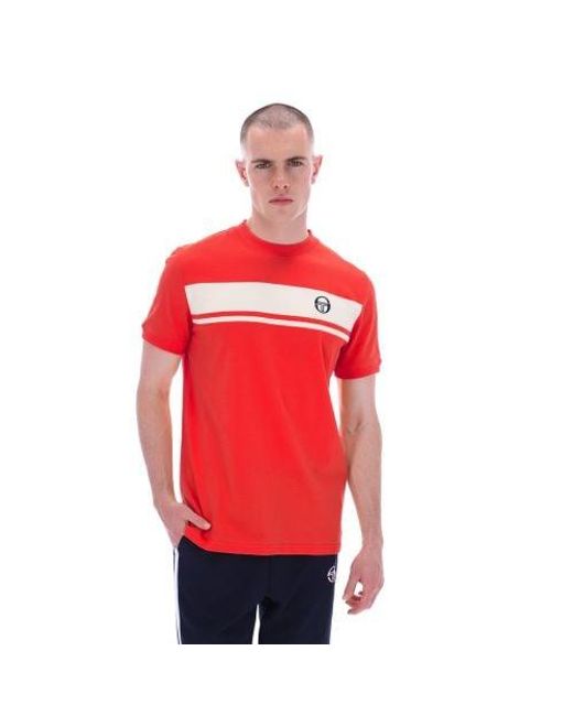 Sergio Tacchini Red Adrenaline Rush Master T-Shirt for men