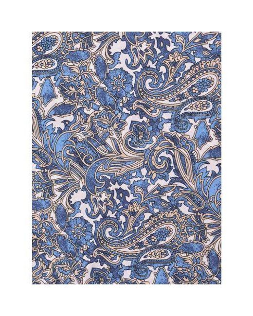 Lambretta Blue Paisley Short Sleeve Shirt for men