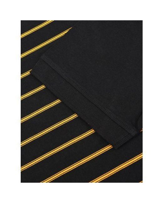 Lambretta Black Pinstripe Polo Shirt for men