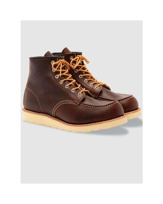 Red Wing Brown Wing Briar Oil Moc Toe Boot for men