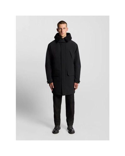 Lyle & Scott Black Jet Cold Weather Parka for men