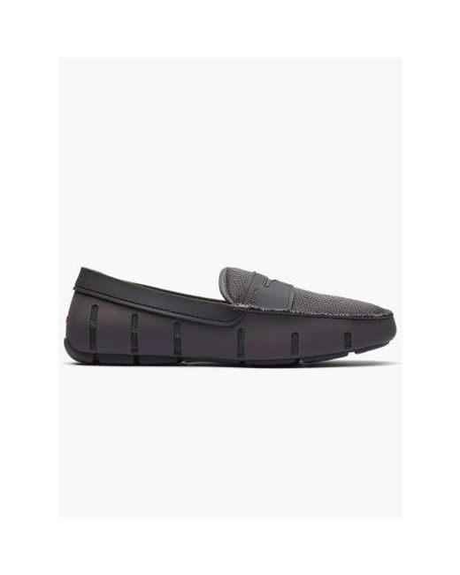 Swims Black Charcoal Penny Loafer for men
