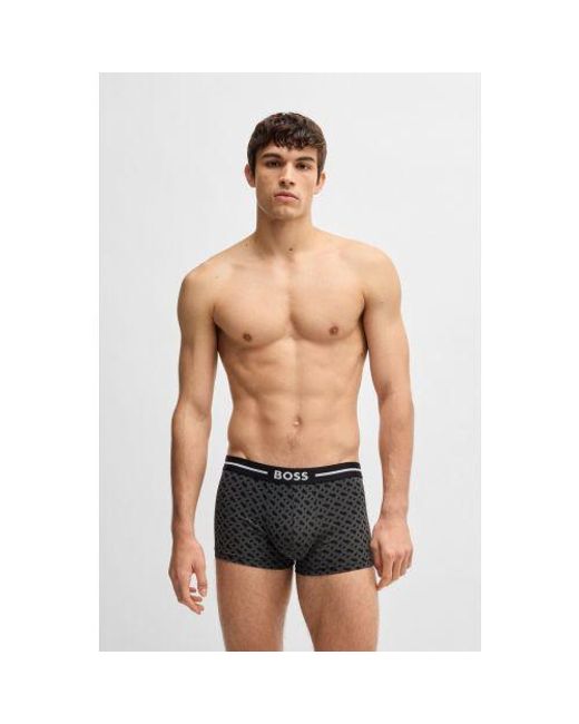 Boss Black Assorted 3-Pack Bold Design Trunk for men