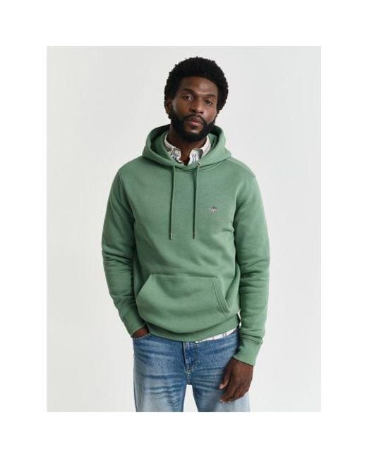 Gant Green Kalamata Shield Hoodie for men