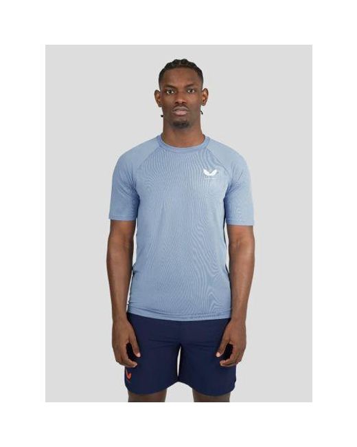 Castore Blue Sky Short Sleeve Training T-Shirt for men