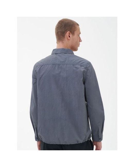 Barbour Blue Slate Cadwell Overshirt for men