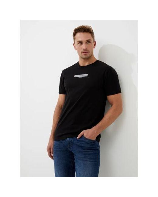 French Connection Black Box Logo Graphic T-Shirt for men
