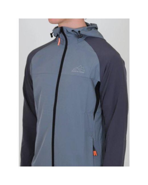 North Peak Blue Charcoal Valley Track Jacket for men