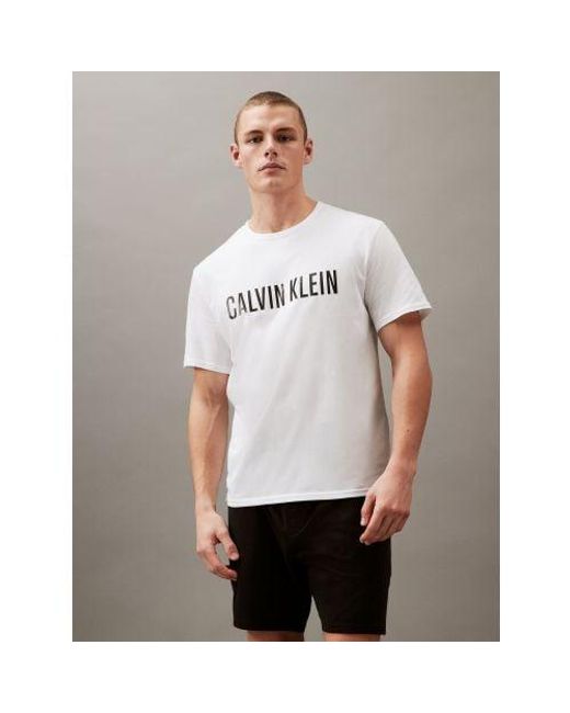Calvin Klein White Intense Power Lounge T-Shirt for men