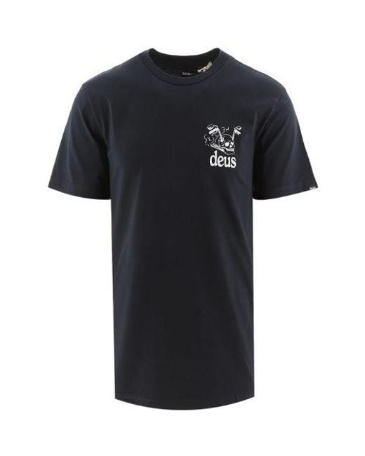 Deus Ex Machina Black Crossroad T-Shirt for men