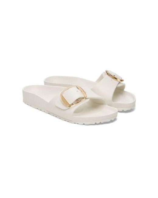 Birkenstock White Eggshell Madrid Big Buckle Eva Sandal
