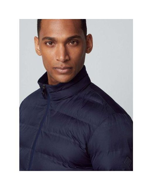 Hackett Blue Lightweight Moto Jacket for men