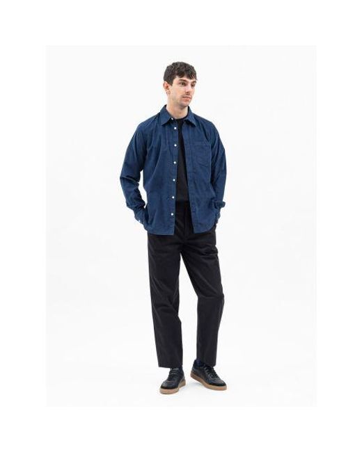 Norse Projects Blue Osvald Corduroy Shirt for men