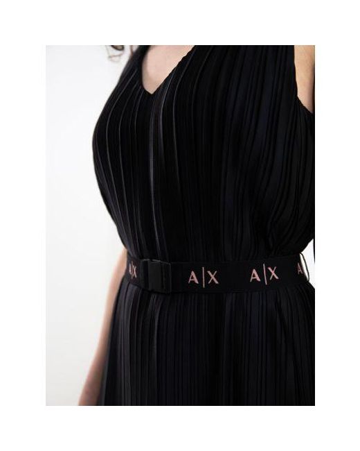 Armani Exchange Black Branded Dress