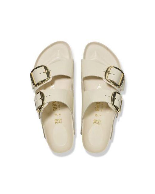 Birkenstock Metallic Ecru Hex Arizona Big Buckle Sandal