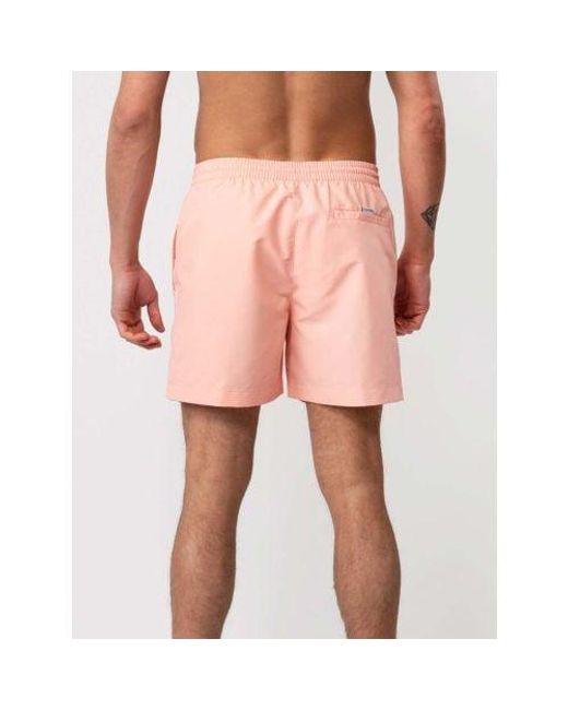 Calvin Klein Pink Pale Rosette Core Logo Tape Swim Short for men
