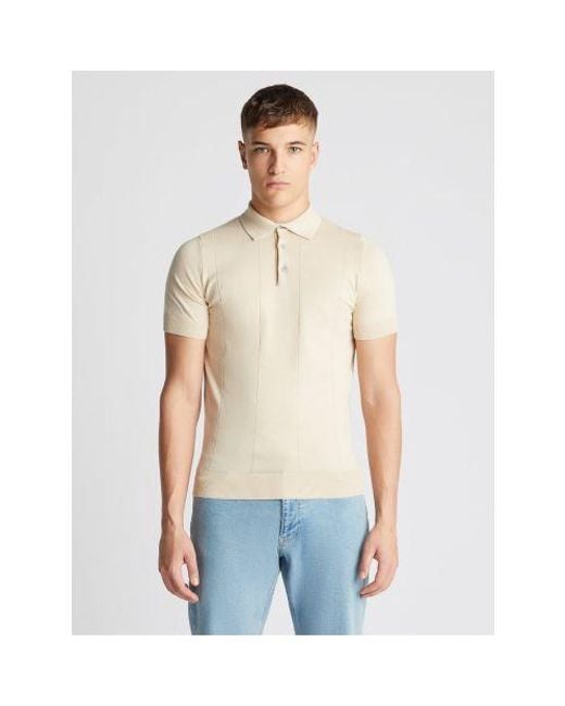 Remus Uomo White Knit Polo Shirt for men