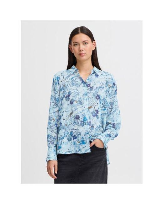 Ichi Blue Multi Art Ihneally Shirt