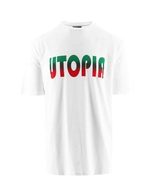 Lanvin White 'Utopia' Print T-Shirt for men