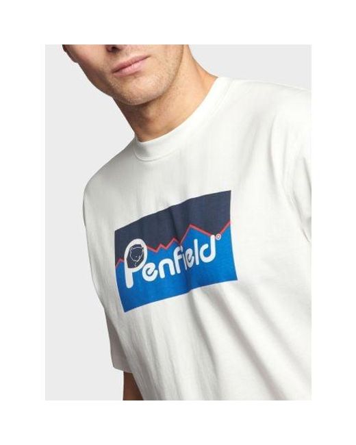 Penfield Blue Bright Original Logo T-Shirt for men