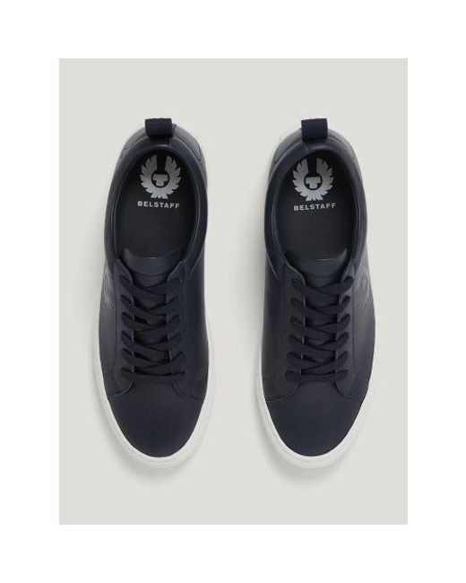 Belstaff Blue Dark Ink Walton Trainer for men