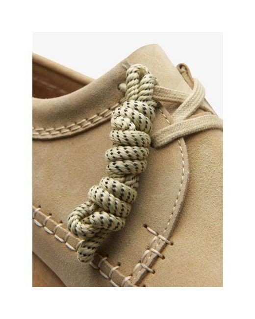Clarks Natural Maple Suede Weaver Shoe for men
