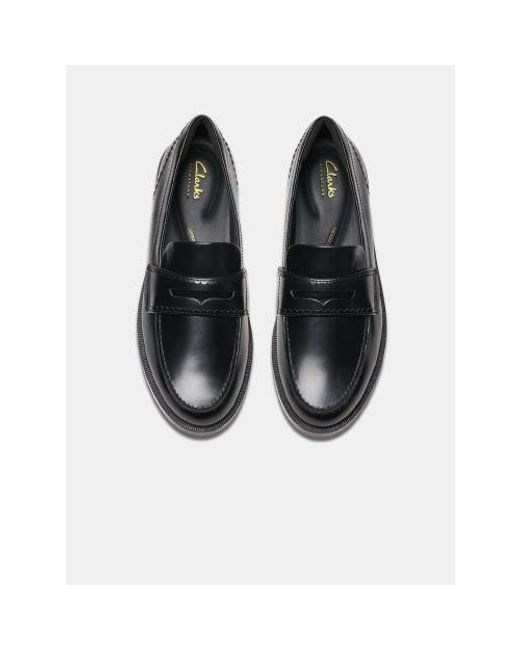 Clarks Black Straven Edge Shoe