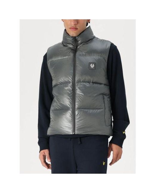 Belstaff Gray Gunmetal Resolve Gilet for men