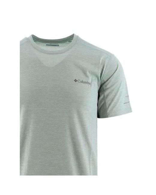 Columbia Blue Niagara Heather Alpine Chill Zero T-Shirt for men