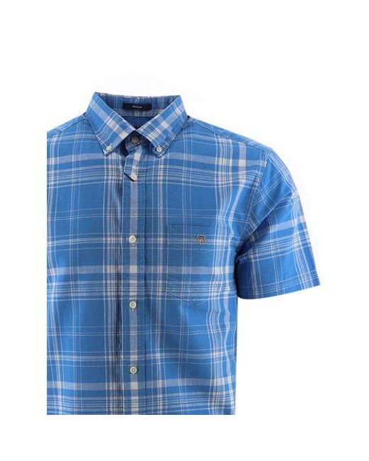 Gant Blue Day Cotton Linen Check Shirt for men